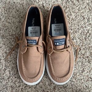 Nautica Men's Brown Canvas Boat Shoes
